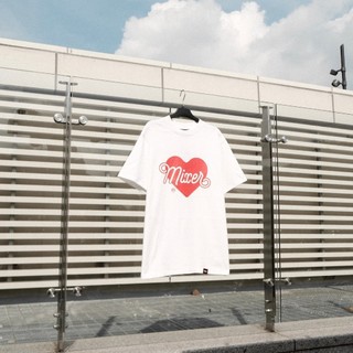 Áo thun trái tim basic MIXER "Big Heart Tee" nam nữ Unisex dáng rộng vải Cotton 2 chiều cao cấp