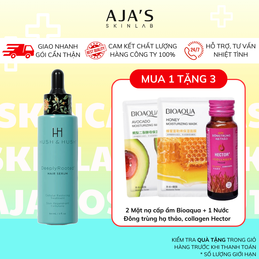 Tinh chất nuôi dưỡng tóc và kích thích mọc tóc Image Skincare HUSH&HUSH Deeply Rooted Hair Serum 60ml - ajaskinlab