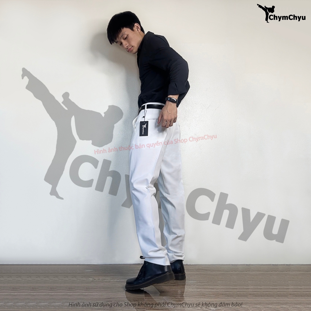 Quần Tây Cao Cấp Nam ChymChyu Màu Trắng