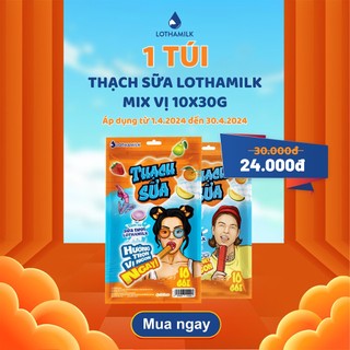 Thạch Sữa Lothamilk túi mix vị 300g