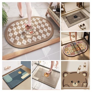 Thảm lau chân silicon Mat&Blanket Decor siêu thấm hút bền mặt, chống trơn trượt(40X60cm)