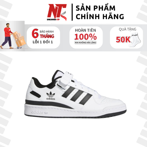 [ Hàng Chính Hãng ] Giày Adidas Forum Low Black White Full Box