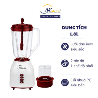 Máy xay sinh tố cối nhựa đa năng nk media md-826 - màu ngẫu nhiên - hàng chính hãng