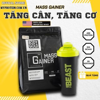 Mass Gainer Hight Protein Sữa Tăng Cân Tăng Cơ Body Gold túi 1,5kg + Tặng Bình Lắc 700ml