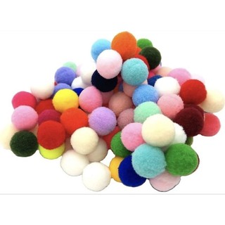 Túi quả pompom 1cm dính cho thú cute