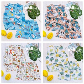Bộ tole sát nách bé trai size 2 - hàng thiết kế