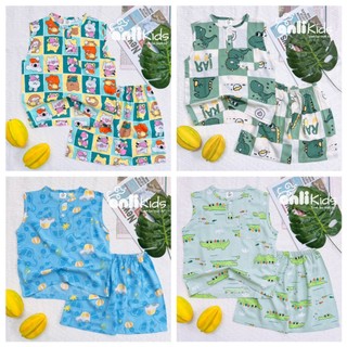 Bộ tole sát nách bé trai size 3 - hàng thiết kế