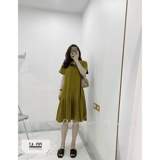 Váy bầu, váy xuông dáng xếp ly