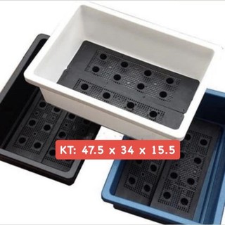 Chậu Nhựa Nuôi Cá Hàng Chuẩn Loại 1 Kích Thước 47,5x34x15,5