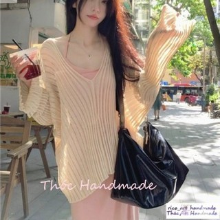[Thóc Handmade] Set đồ đi chơi áo len cardigan kèm váy 2 dây dáng dài maxi form kiểu Hàn ulzzang sexy dáng đẹp