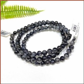 Vòng tay Phong Thủy đá THACH ANH Tóc Đen 6 ly quấn 3 vòng tay Hợp mệnh Mộc, Thủy VT220 - Tặng kèm hộp đựng