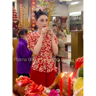 Bộ Lam lụa đi chùa thiết kế tay ngắn mịn đẹp , bộ bà ba mango không nhăn size 40/55kí hàng chuẩn Shop