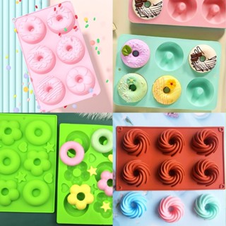 Khuôn Silicon 6 Tròn Donut Dễ Thương Làm Bánh Nướng, Donut,Rau câu,Pudding, Sáp Nến CAKESHOP