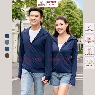 Áo chống nắng nam nữ cardina 2 lớp chính hãng chất thun lạnh nhật cao cấp upf50+ | áo chống nắng nữ cardina