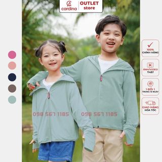 (SALE Sốc) Áo chống nắng cho bé CARDINA CHÍNH HÃNG chất thun lạnh Nhật cao cấp UPF50+ | Áo khoác chống nắng cho bé