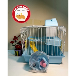 Lồng hoàng tử 2 tầng full phụ kiện dành cho Hamster