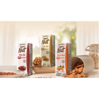 Thùng 6 lốc Sữa 9 loại hạt Vinamilk Super Nut 180ml (đậu nành óc chó, hạnh nhân, đậu đỏ)