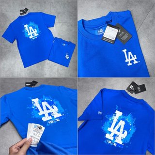 [Authentic💯] Áo New Era Chính Hãng Dodgers La Painting Xanh [14179144], Áo Thun New Era Nhập Khẩu Full Tem Tag