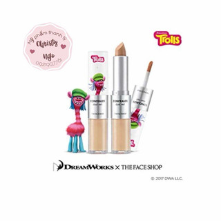 Che khuyết điểm 2 đầu thefaceshop concealer dual veil trolls tone 203