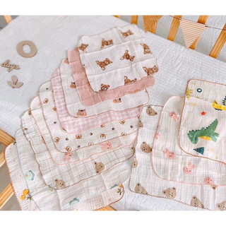 Khăn sữa, khăn xô rửa mặt cho bé - vải xô muslin 2 lớp mềm ko bụi vải