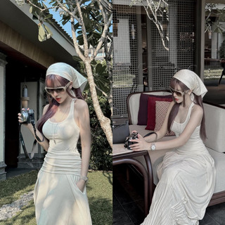 đầm ba lỗ váy dài suông có túi MPB siêu hot mù hè đầm hot tren