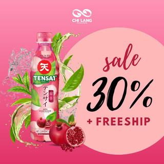(GIFT) Nước Trà Xanh Tensai Yoshi - Nước Giải Khát Nhập Khẩu Thái Lan - Vị Lựu