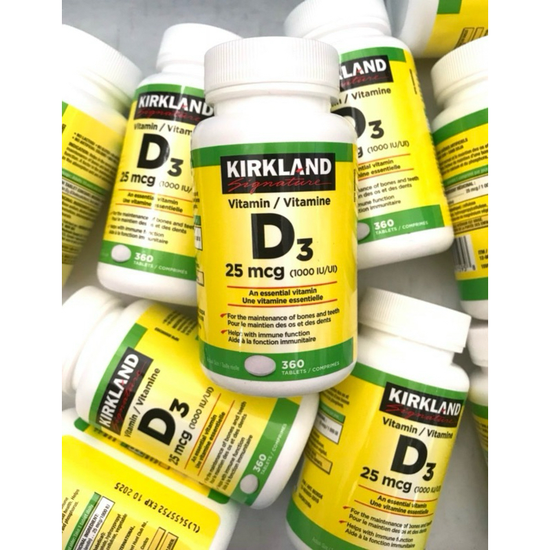 Viên uống Vitamin D3 Kirkland 360 viên USA