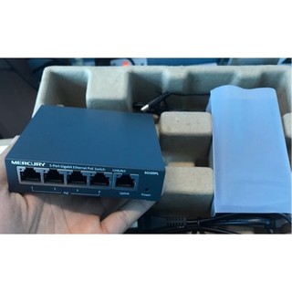 ✅ Mercury SG105PL Switch POE Gigabit 65W af/at / CẤP NGUỒN Wifi , Camera