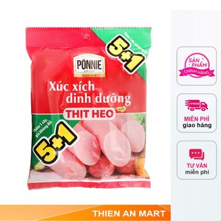 Xúc Xích Dinh Dưỡng Boom Ponnie 6 cây