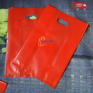 1kg túi hột xoài pe đỏ - túi hột xoài pe trơn bóng dai dẻo