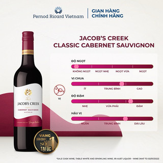 Vang Jacob's Creek Classic Carbernet Sauvignon 750ml