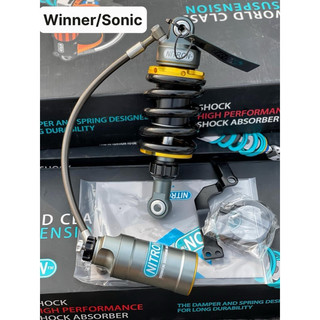 Phuộc nitron chính hãng việt nam cho winner, sonic (model mới bình dầu bạc )