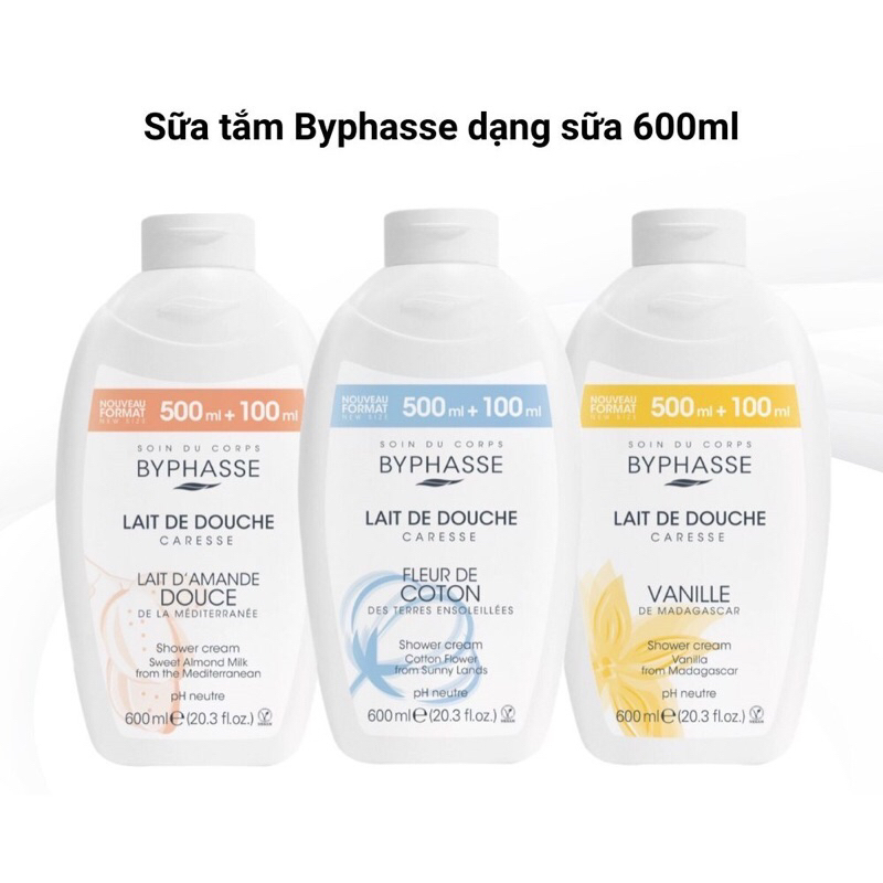 sữa tắm byphasse 600ml