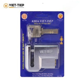 Khóa phanh đĩa xe máy Việt Tệp, chất liệu hợp kim chống cắt an toàn chống trộm bảo vệ xe máy