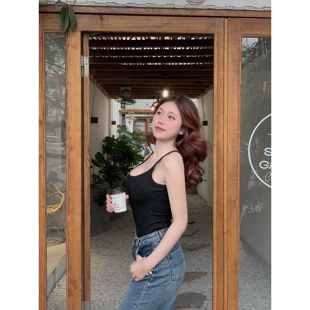 Áo Ba Lỗ Dây Bản Nhỏ Ôm Body Tôn Dáng, Áo Tanktop Thời Trang Nữ Cá Tính | BigBuy360 - bigbuy360.vn