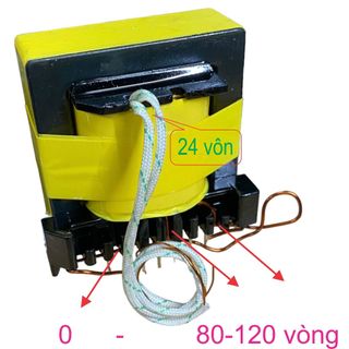 Biến áp xung E5520 VUÔNG Đứng ( Có nguồn phụ 24v dùng cho IGBT )