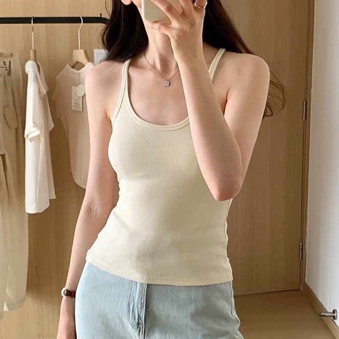 Áo Ba Lỗ Dây Bản Nhỏ Ôm Body Tôn Dáng, Áo Tanktop Thời Trang Nữ Cá Tính | BigBuy360 - bigbuy360.vn