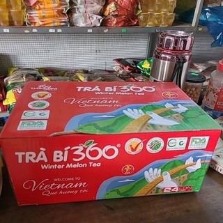 Thùng 24 lon trà bí 360