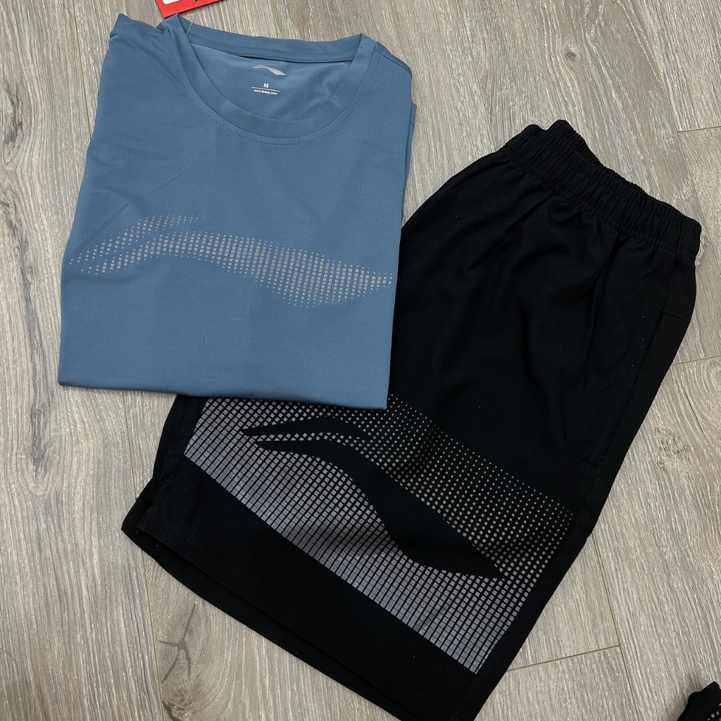 Bộ thể thao Nam logo Li ning in mờ