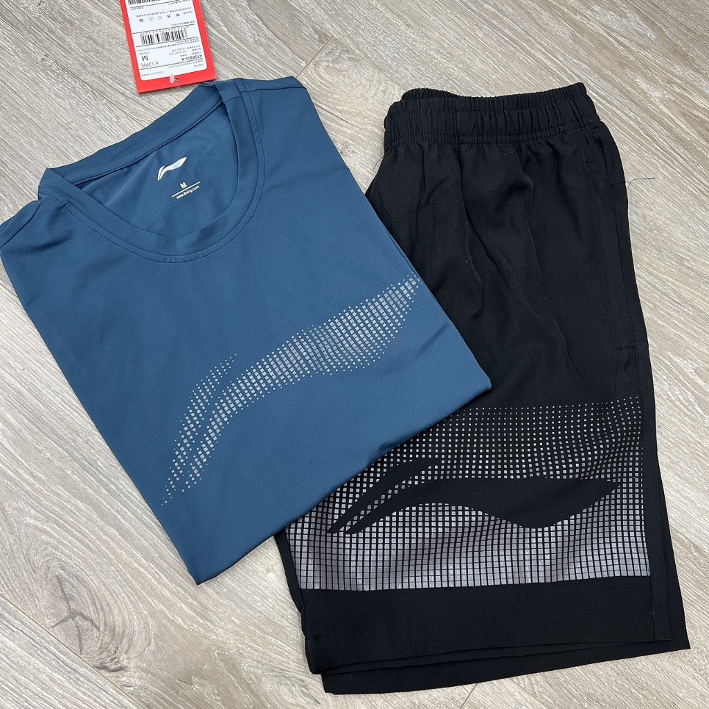 Bộ thể thao Nam logo Li ning in mờ