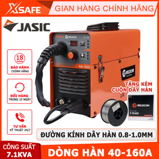 Máy hàn mig mini Jasic NB-160E dòng hàn 40-160A ngấu sâu tích hợp 3 chức năng hàn MIG dùng khí không dùng khí và hàn que