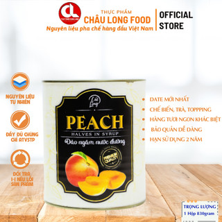 Đào Ngâm Nước Đường Thượng Hạng Quả To Asia Home 830 gram - Hàng Cao Cấp