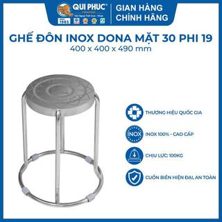  Bộ 2 Ghế đôn inox 201 DONA, cao 50cm