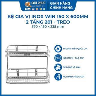  Kệ gia vị nhà bếp, inox 201 cao cấp WIN, 2 tầng thông thoáng, để được nhiều loại gia vị