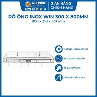  Khay úp chén đĩa inox Win, đáy rộng tiện lợi 6-8 tấc