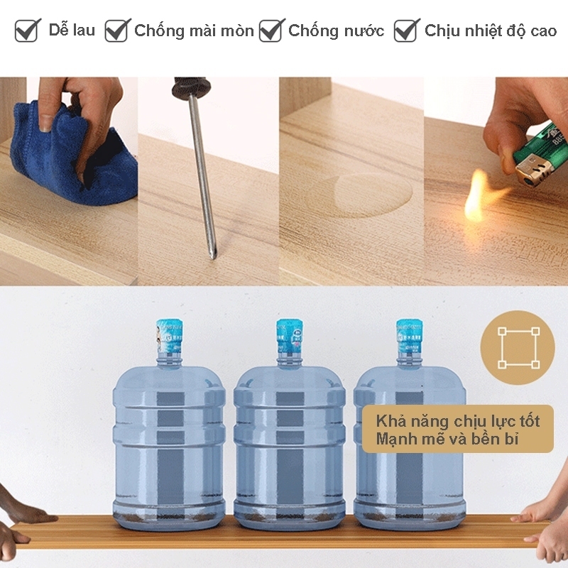 HUHU Bàn làm việc gỗ dùng cho văn phòng, học bài, để máy tính cho học sinh, sinh viên | BigBuy360 - bigbuy360.vn