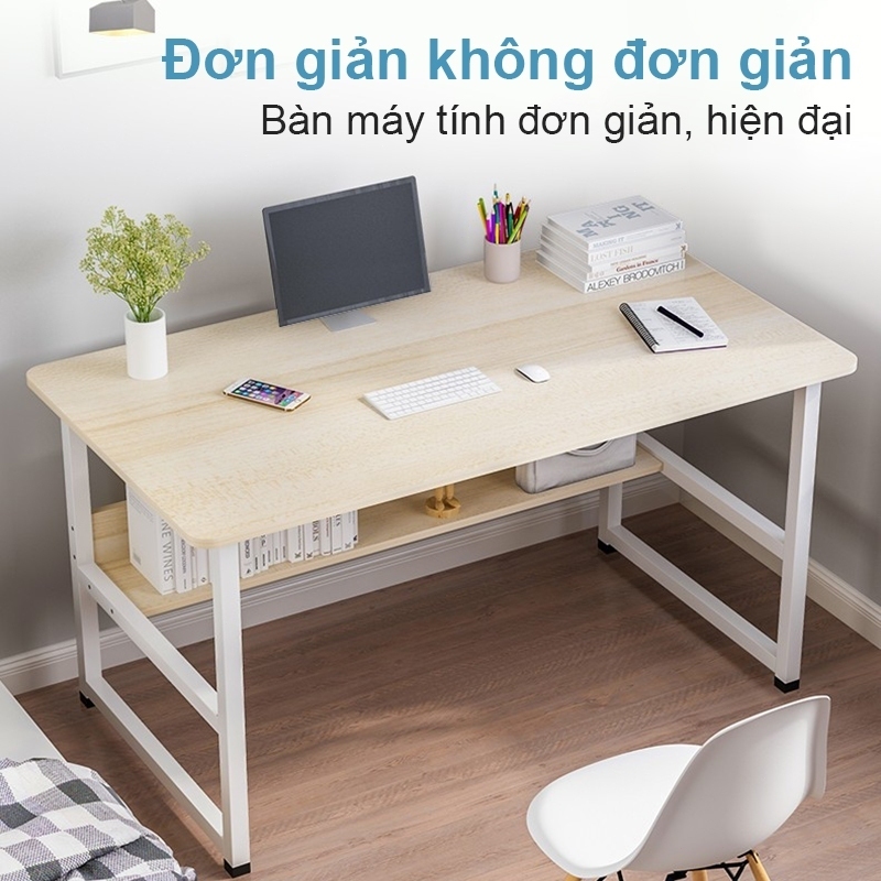 HUHU Bàn làm việc gỗ dùng cho văn phòng, học bài, để máy tính cho học sinh, sinh viên | BigBuy360 - bigbuy360.vn