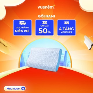 Gối foam Comfy Nami 40x60cm lượn sóng nâng đỡ vai gáy, công nghệ làm mát cao cấp