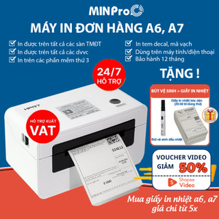 Máy in nhiệt chuyên dụng HPRT N41 in đơn hàng, hóa đơn, tem mã vạch bảo hành 12 tháng - MINPRO