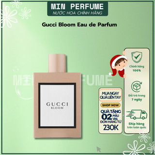 Nước hoa nữ gucci bloom - bloom hồng, hương hoa nhài hoa huệ trắng tinh tế thanh lịch cuốn hút